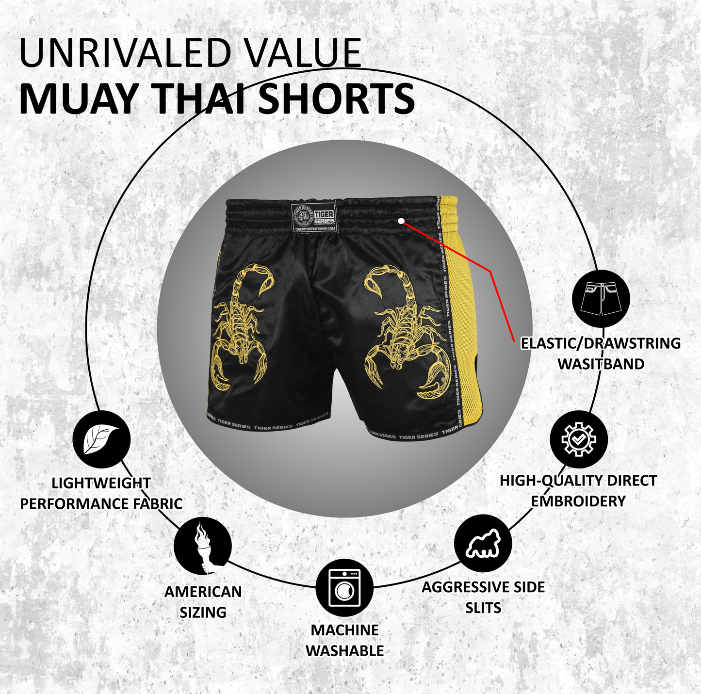 Muay Thai Boxing Shorts Scorpio