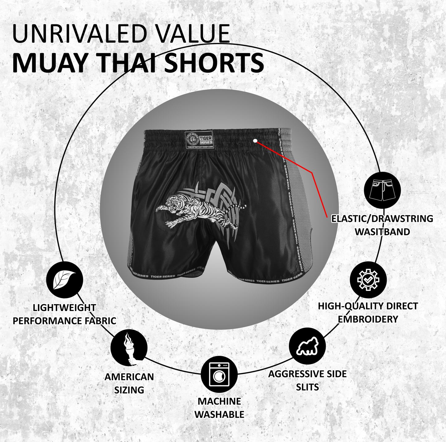 Thai Boxing Shorts Tiger
