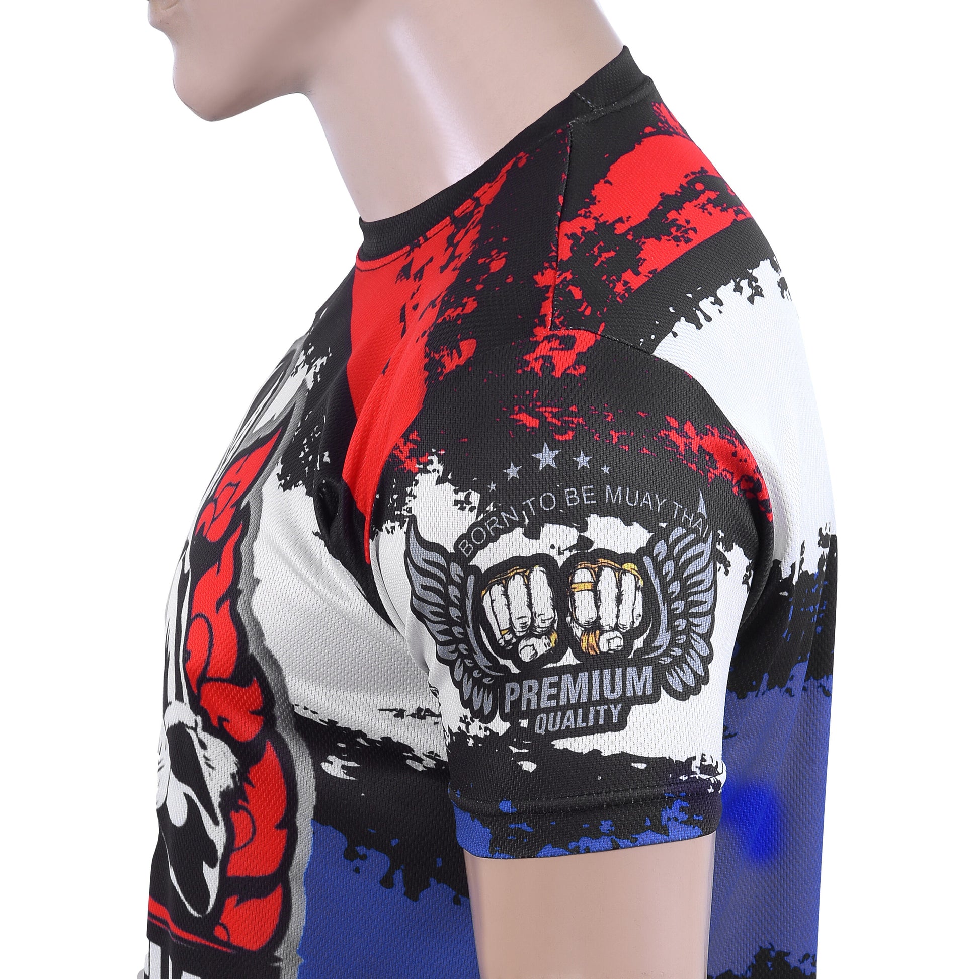 Fighter 3D Graphic Dry Fit T Shirt C image 7