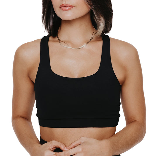 Eco-Friendly Padded Fitness Sports Bra – Recycled Plastic Bottle Fabric | Sweat Wicking, Removable Pads, Seamless Fit image 0