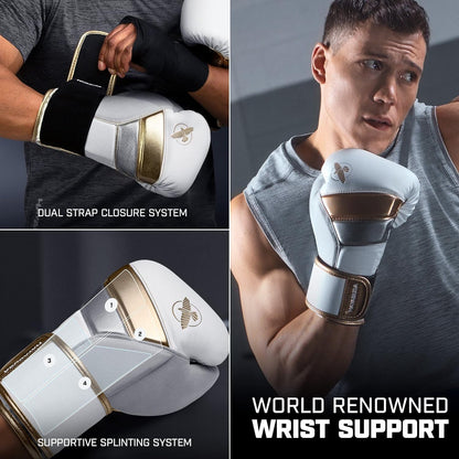 Hayabusa T3 Boxing Gloves White image 3