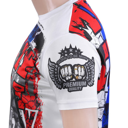 Fighter 3D Graphic Dry Fit T Shirt D image 5