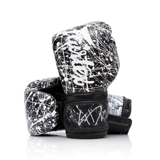 Fairtex Microfiber Gloves - Art collections - Black/White Painter image 0