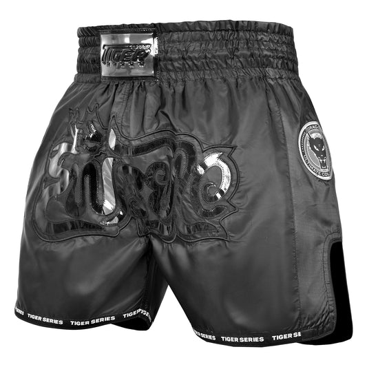 Dragon Thai Boxing Shorts Matt BLK image 0
