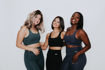 Eco-Friendly Padded Fitness Sports Bra and Legging Set – Recycled Plastic Bottle Fabric | Sweat Wicking, Removable Pads, Seamless Fit image 8
