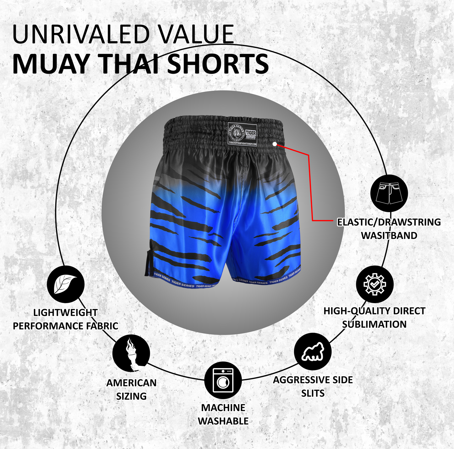 Thai Boxing Shorts Traditional Cut
