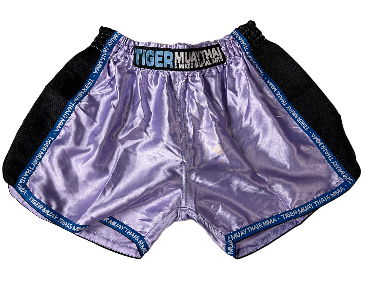 Solid Muay Thai Fight Shorts - Purple, 2XS image