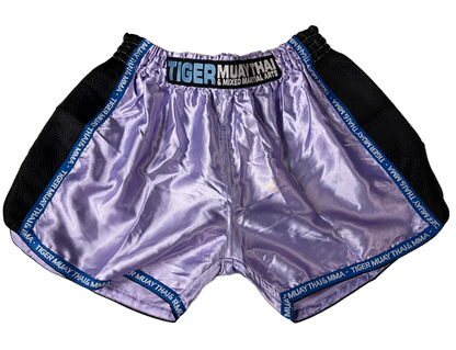 Solid Muay Thai Fight Shorts - Purple, 2XS image