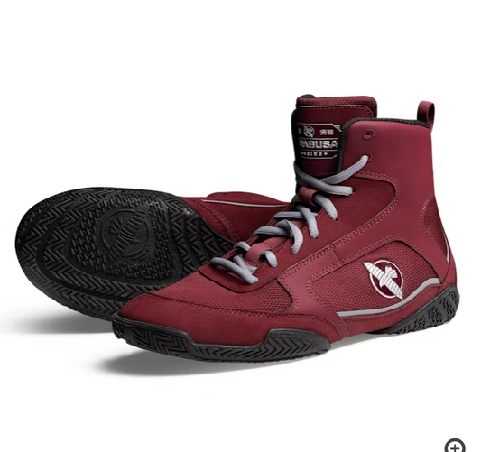Hayabusa Pro Boxing Shoes Burgundy image 0
