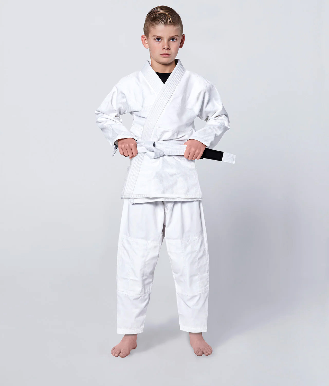 Youth Grappling Kimono Light Weight No Logo - White, M0 image
