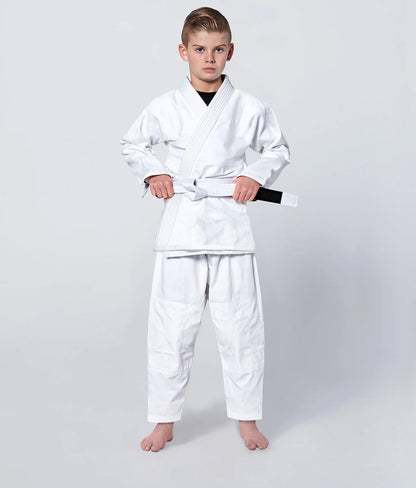 Youth Grappling Kimono Light Weight No Logo - White, M0 image