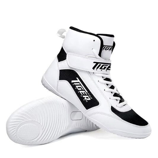 Tiger Pro White Genesis Boxing Boots image 0