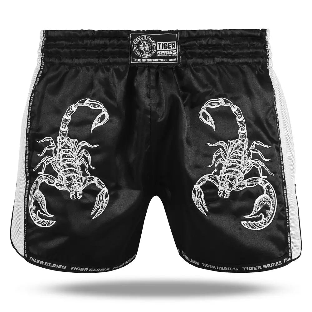 Dragon Muay Thai Shorts buy 2 get 1 free - Black/white, XS image