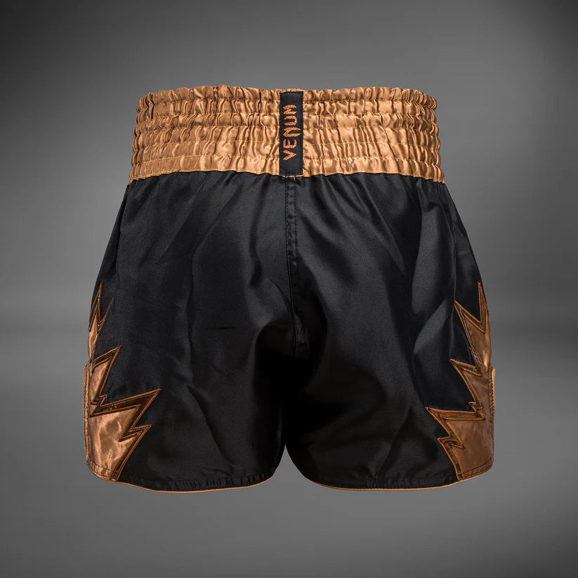 Venum Inferno Muay Thai Shorts - Black/Bronze