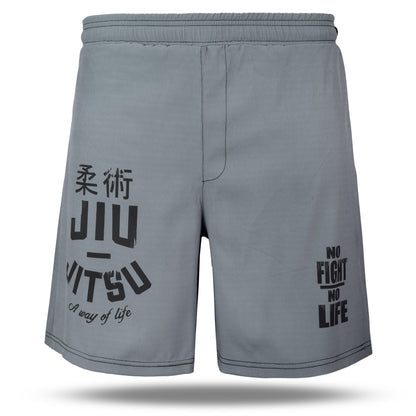 Men's Running Athletic Workout Sports Gym Short with Pocket Grey image 5