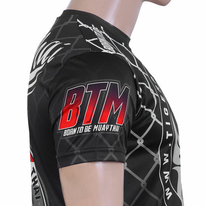 Fighter 3D Graphic Dry Fit T Shirt B image 4