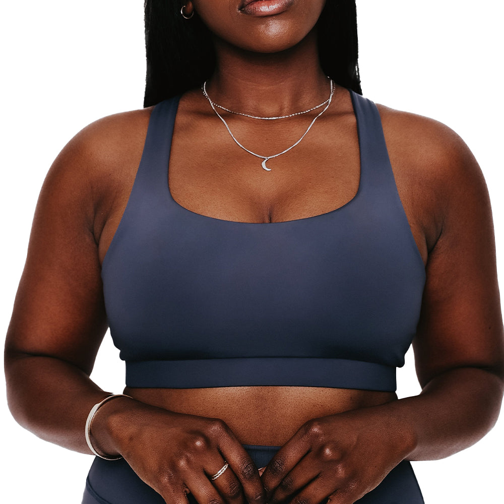 Eco-Friendly Padded Fitness Sports Bra – Recycled Plastic Bottle Fabric | Sweat Wicking, Removable Pads, Seamless Fit image 7