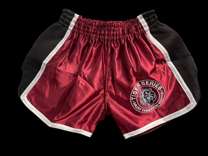 Muay Thai kickboxing Short Solid Burgundy image 1