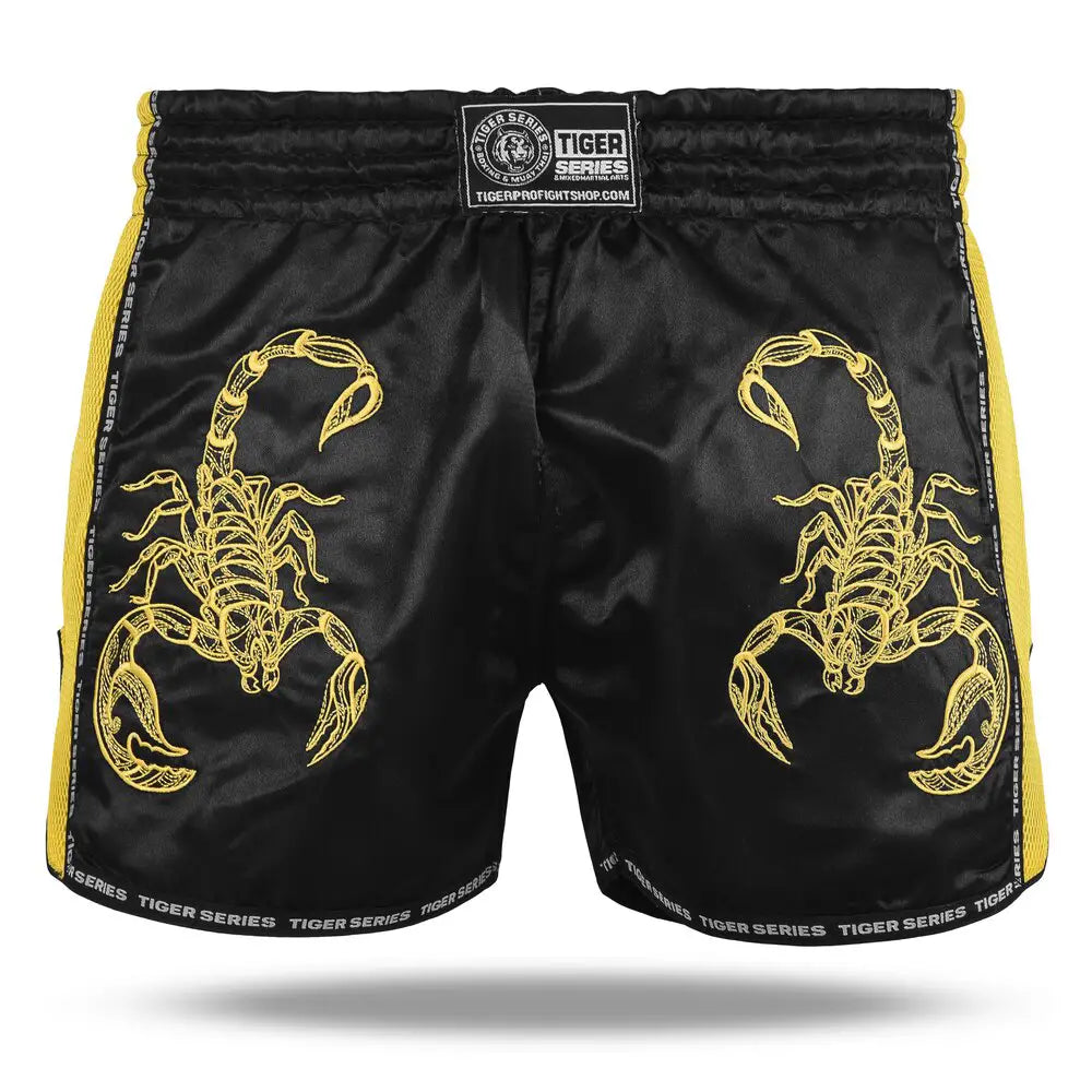 Dragon Muay Thai Shorts buy 2 get 1 free - BLK/yellow, XS image