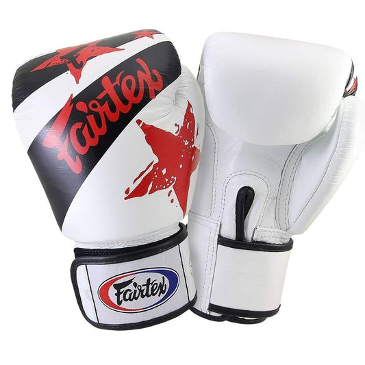 Boxing Gloves in Leather National Print White image 1