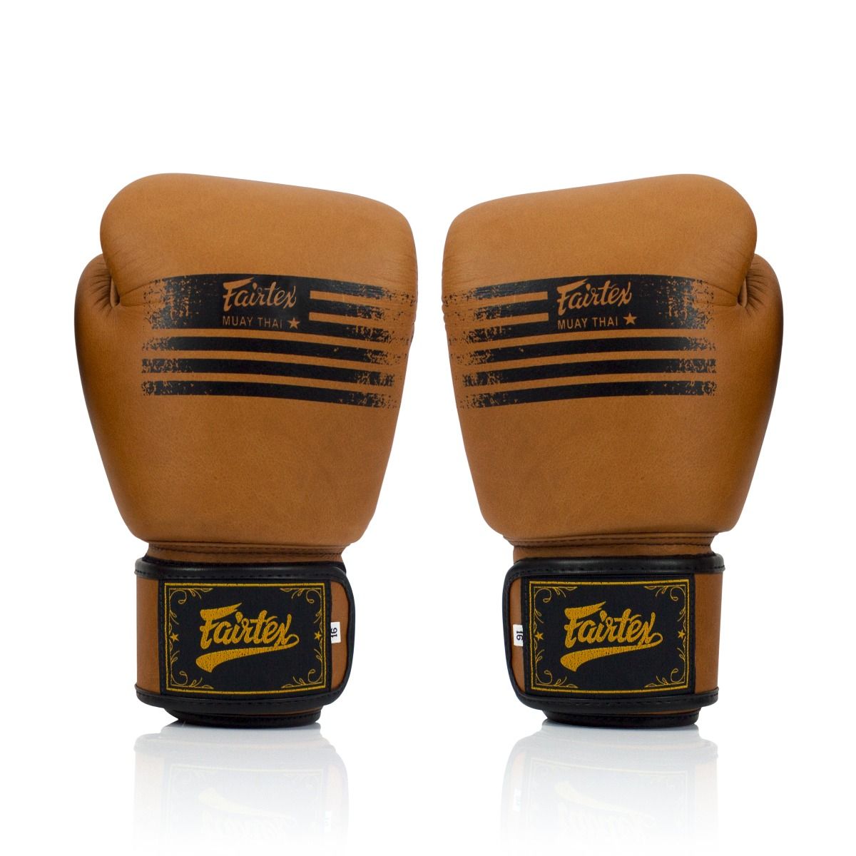 Fairtex BGV21 Legacy Muay Thai Boxing Gloves MMA UFC K1 Kick Boxing Training Genuine Leather Classic Matte Brown - 14oz image