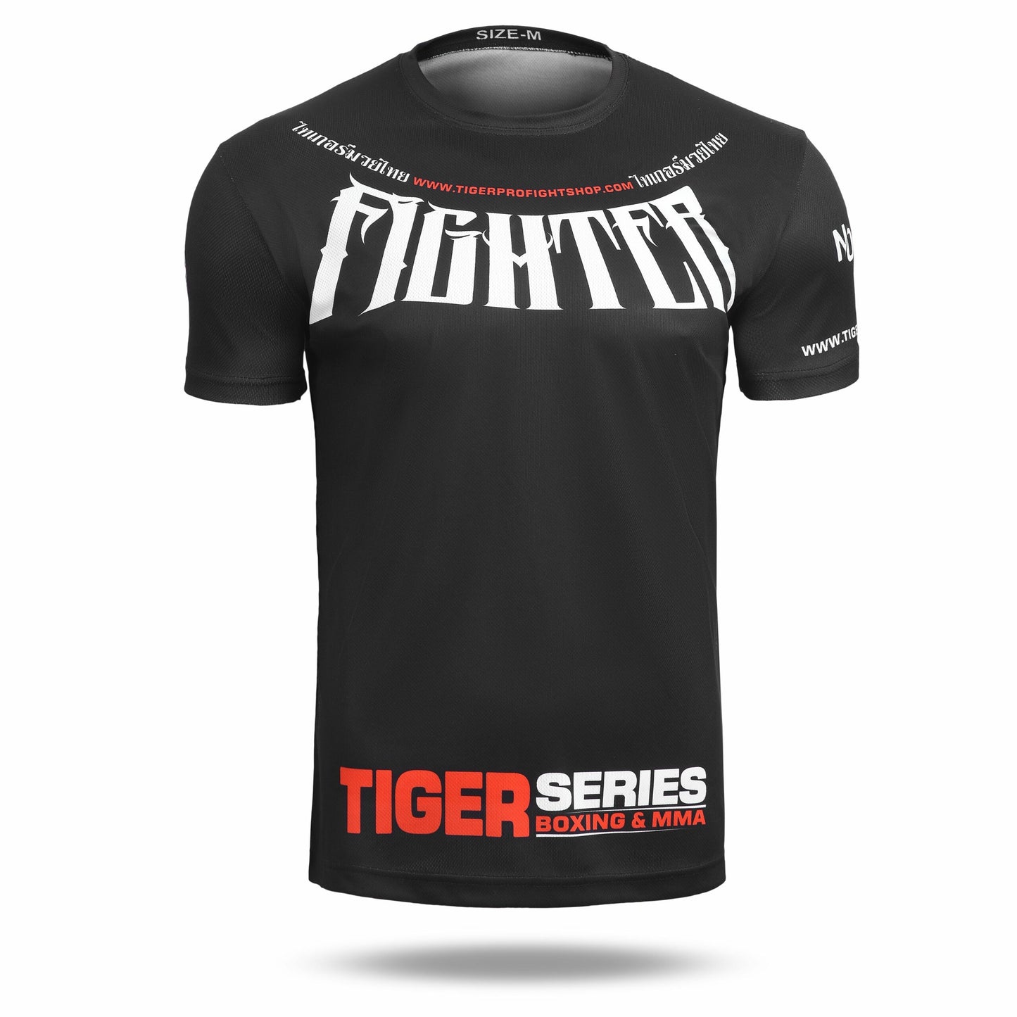 Muay Thai Graphic Fighter T Shirt - Black, L image