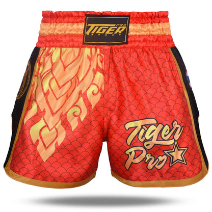 Youth Thai Boxing Shorts Flame - Red, XL image