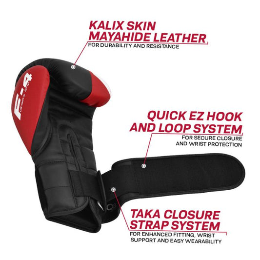RDX F4 Boxing Sparring Gloves Hook & Loop image 1