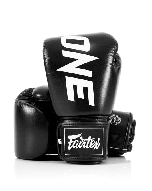 ONE X Fairtex Boxing Gloves BLK image 0