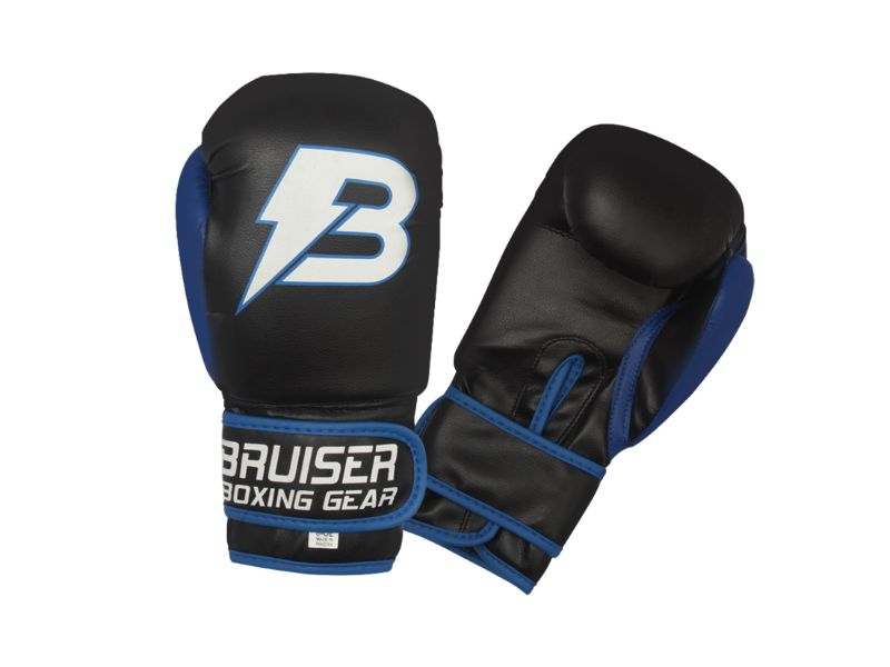 Bruiser Kid Boxing Gloves 4oz to 6oz - Blue, 6oz image