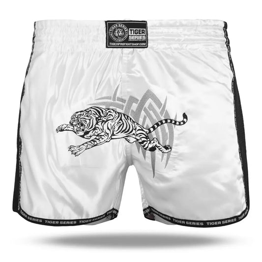 Thai Boxing Shorts Tiger - White, XXL image