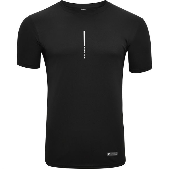 RDX T2 Black Short Sleeves Sweat-Wicking Gym T-Shirt image 4