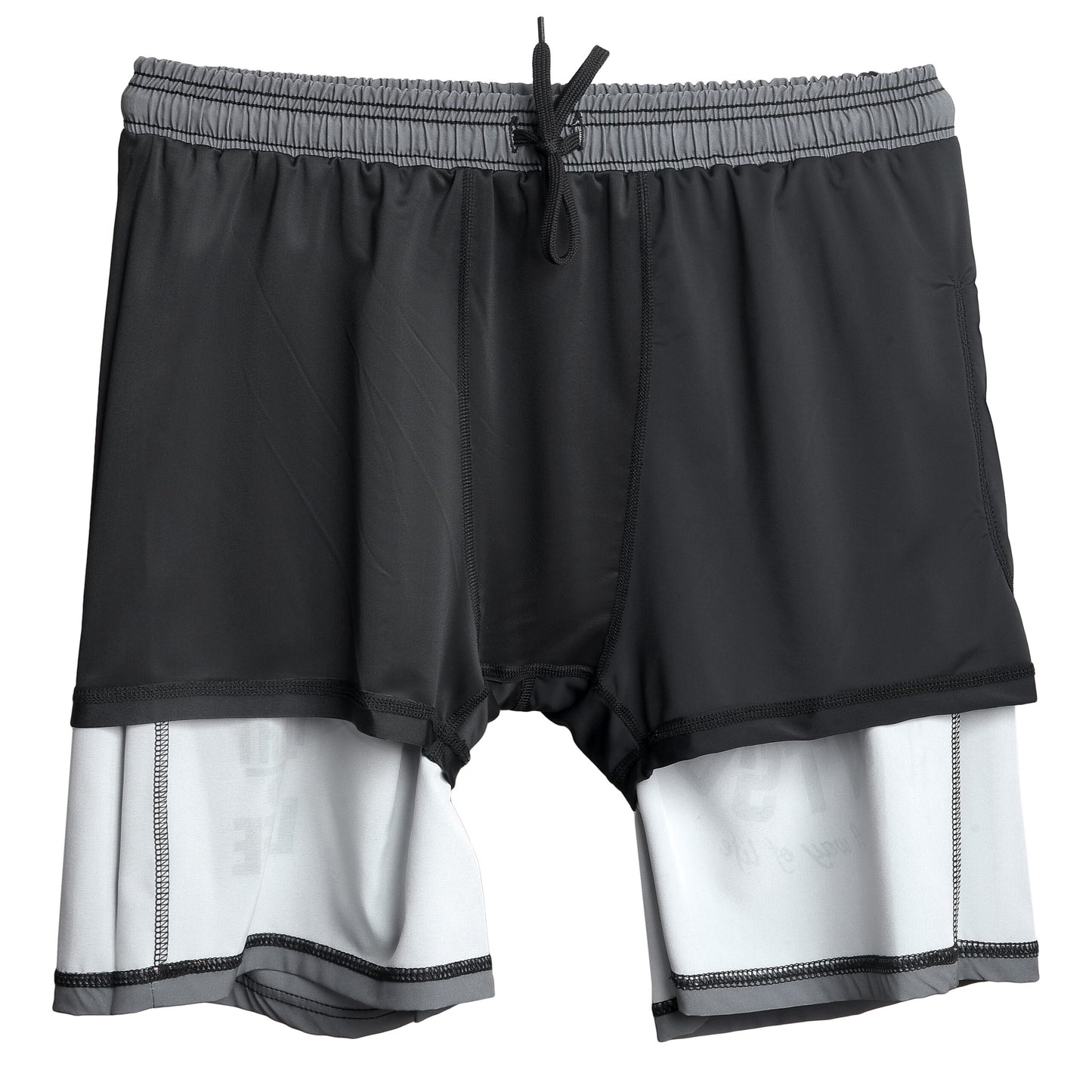 Men's Running Athletic Workout Sports Gym Short with Pocket Grey image 8