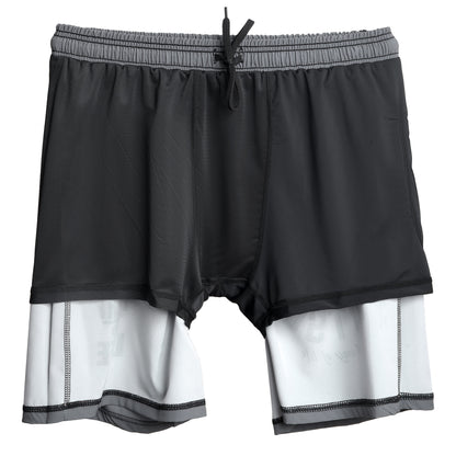 Men's Running Athletic Workout Sports Gym Short with Pocket Grey image 8