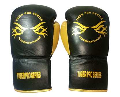 Lace up Tiger Pro Boxing Gloves for Competition image 0
