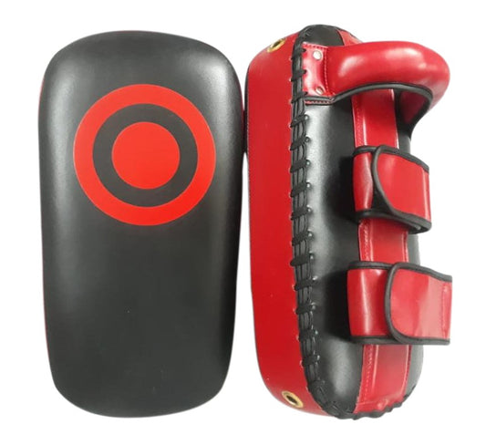 Light Weight Thai Kick Pads Blk/Red image 1