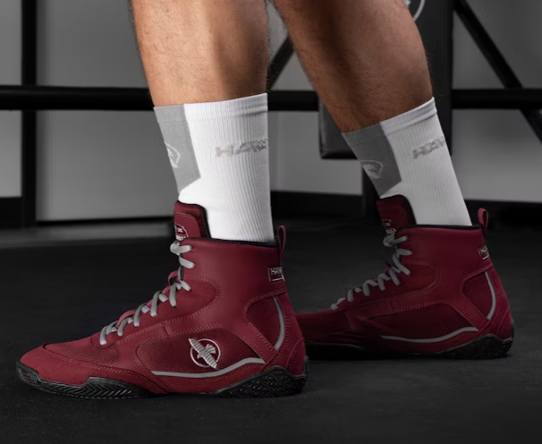Hayabusa Pro Boxing Shoes Burgundy image 5