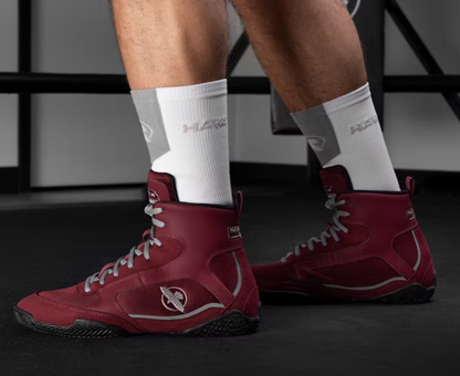 Hayabusa Pro Boxing Shoes Burgundy image 5