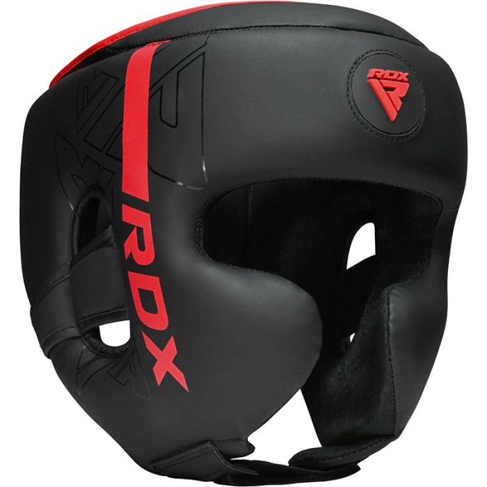 RDX F6 Kara Head Guard Matt Bk - Red, M image