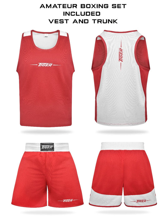 Armature Boxing Set Trunk and Vest Red Corner image 0