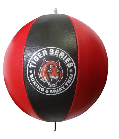 Pro Leather Floor To Ceiling Double End Ball For Boxing & MMA Training Red/Blk image 3