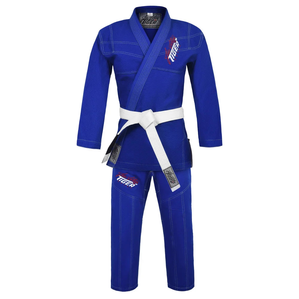 BJJ Kimono Tiger Logo Gi - Blue, A2 image