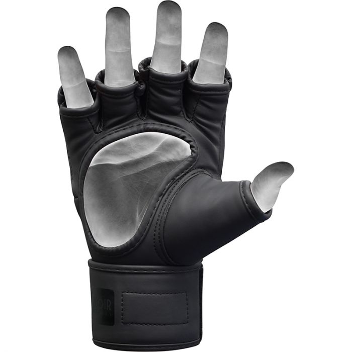 RDX F15 Noir MMA Grappling Training Gloves Open Palm Thumb Protection image 2