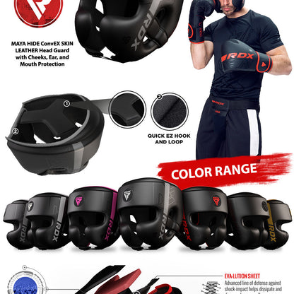 RDX F6 Kara Head Guard Matt Bk image 6