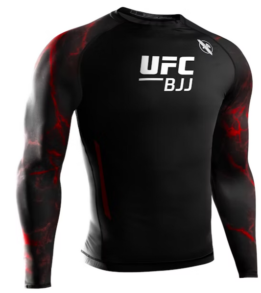 UFC BJJ Men’s Long Sleeve Rash Guard image 0
