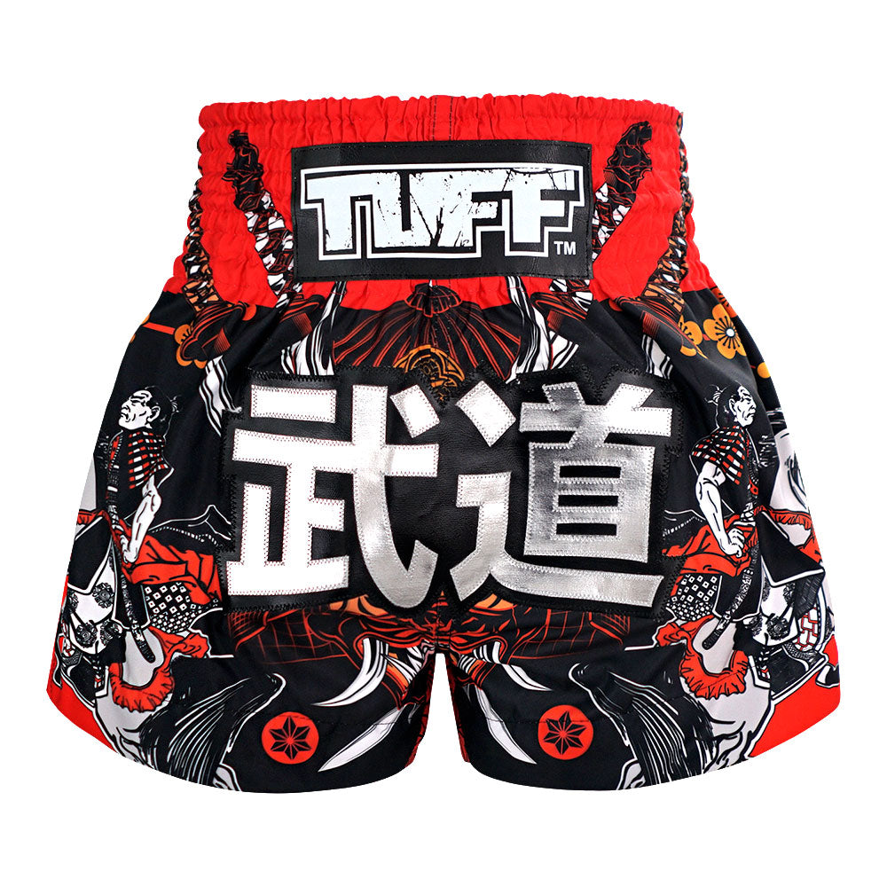 TUFF Sport Thai Boxing Shorts Red/Black image 1