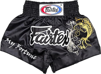 Fairtex Muay Thai Boxing Shorts Traditional Styles Fortune Black
