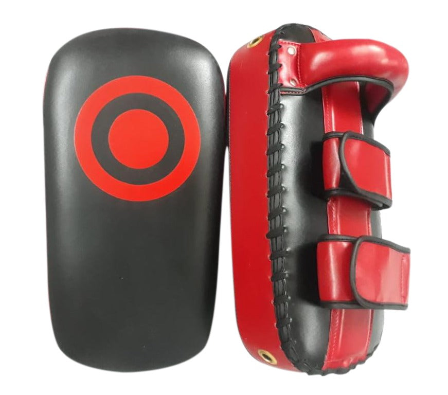 Light Weight Thai Kick Pads Blk/Red image 2
