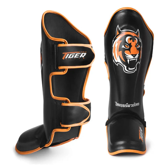 Tiger Muay Thai Sparring Shin guards with Instep for Adults image 1