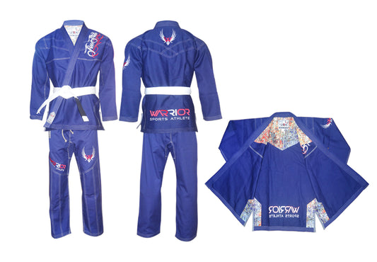 Grappling Kimono for Adults Navy Blue image 1
